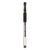 Universal® Comfort Grip Gel Pen, Stick, Medium 0.7 mm, Black Ink, Clear Barrel, 60/Pack (UNV39513)