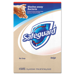 Safeguard™ Proessional Bar Soap, Beige, 4 Pack, 4 oz. Each, 12/Case, 48 Total (PGC08833)