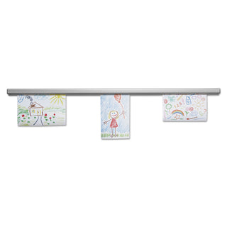 Advantus Grip-A-Strip Display Rail, 36 x 1 1/2, Aluminum Finish (AVT02005)