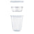 Dart® Clear PET Cups with Single Compartment Insert, 12 oz, Clear, 500/Carton (DCCPF35C1CP)