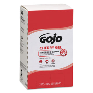 GOJO® Cherry Gel Pumice Hand Cleaner, 2000 ml Refill, 4/Carton (GOJ7290-04)