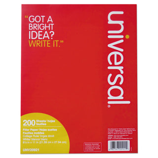 Universal® Filler Paper, 3-Hole, 8.5 x 11, Medium/College Rule, 200/Pack (UNV20921) (UNV20921)