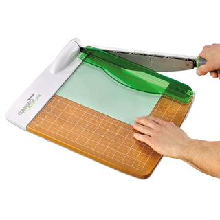 Westcott® CarboTitanium Guillotine Paper Trimmer, 30 Sheets, 12" Cut Length, Metal/Wood Composite Base, 14 x 22 (ACM16717)
