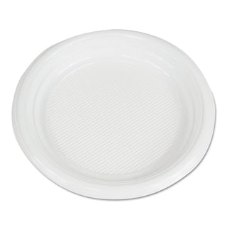 Boardwalk® Hi-Impact Plastic Dinnerware, Plate, 6" dia, White, 1,000/Carton (BWKPLTHIPS6WH)