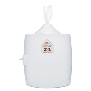 2XL Contemporary Wall Mount Wipe Dispenser, Plastic, 11" x 11" x 13", White (TXLL82)