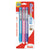 Pentel® Clic Eraser Grip Eraser, White Polyvinyl Chloride Eraser, Randomly Assorted Barrel Colors, 3/Pack (PENZE21TBP3M)
