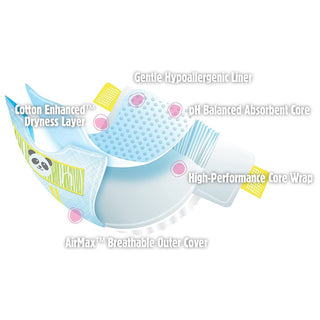 Cuties® Complete Care Unisex Baby Diaper Newborn Disposable Heavy Absorbency (1206478_PK)