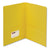 Smead™ Two-Pocket Folder, Textured Paper, Yellow, 25/Box (SMD87862)