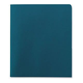 Smead™ Two-Pocket Folder, Textured Paper, Teal, 25/Box (SMD87867)