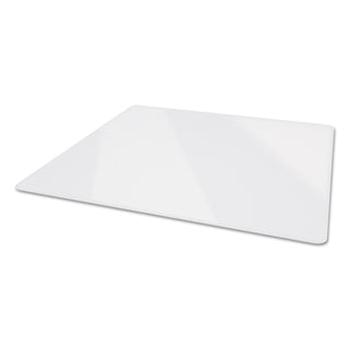 deflecto® Premium Glass All Day Use Chair Mat - All Floor Types, 48 x 60, Rectangular, Clear (DEFCMG70434860)