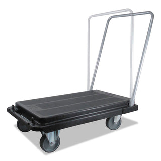 deflecto® Heavy-Duty Platform Cart, 500 lb Capacity, 21 x 32.5 x 37.5, Black (DEFCRT550004)
