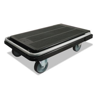 deflecto® Heavy-Duty Platform Cart, 500 lb Capacity, 21 x 32.5 x 37.5, Black (DEFCRT550004)