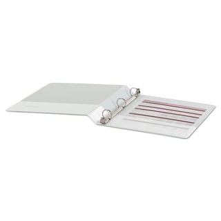 Universal® Economy Round Ring View Binder, 3 Rings, 1" Capacity, 11 x 8.5, White (UNV20962)