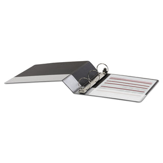 Universal® Economy Round Ring View Binder, 3 Rings, 2" Capacity, 11 x 8.5, Black (UNV20981)