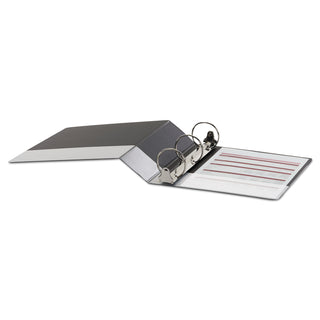 Universal® Economy Round Ring View Binder, 3 Rings, 3" Capacity, 11 x 8.5, Black (UNV20991)