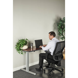 Alera® 2-Stage Electric Adjustable Table Base, 27.5" to 47.2" High, Gray (ALEHT2SSG)