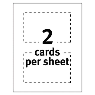 Avery® Postcards for Laser Printers, 4 x 6, Uncoated White, 2/Sheet, 100/Box (AVE05389)