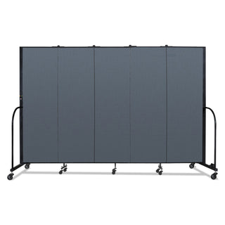 Screenflex® Portable Room Divider, 9 ft 5" x 0.75" x 6 ft, Vinyl/Fiberglass/Steel, Blue (SCXCFSL605DB)