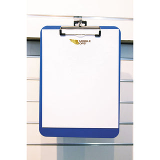 Mobile OPS® Unbreakable Recycled Clipboard, 1/4" Capacity, 8 1/2 x 11, Blue (BAU61623)