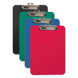Mobile OPS® Unbreakable Recycled Clipboard, 1/4" Capacity, 9 x 12 1/2, Green (BAU61626)