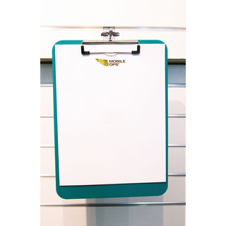 Mobile OPS® Unbreakable Recycled Clipboard, 1/4" Capacity, 9 x 12 1/2, Green (BAU61626)