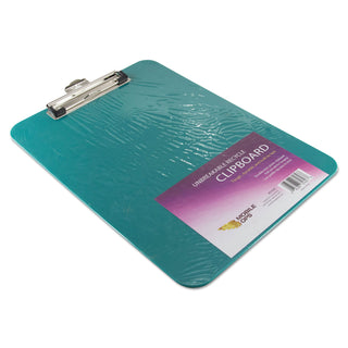 Mobile OPS® Unbreakable Recycled Clipboard, 1/4" Capacity, 9 x 12 1/2, Green (BAU61626)