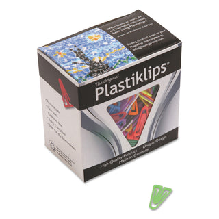 Baumgartens® Plastiklips Paper Clips, Small (No. 1), Assorted Colors, 1,000/Box (BAULP0200)