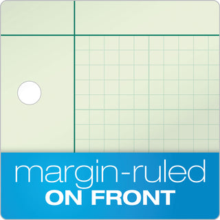 TOPS™ Engineering Computation Pads, Cross-Section Quadrille Rule (5 sq/in, 1 sq/in), Green Cover, 200 Green-Tint 8.5 x 11 Sheets (TOP35502)