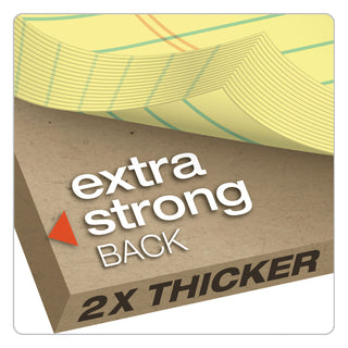 TOPS™ Docket Ruled Perforated Pads, Narrow Rule, 50 Canary-Yellow 5 x 8 Sheets, 12/Pack (TOP63350)