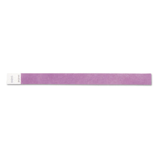 SICURIX® Wristpass Security Wristbands, 3/4" x 10", Purple, 100/Pack (BAU85014)