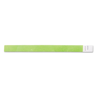 SICURIX® Wristpass Security Wristbands, 3/4" x 10", Green, 100/Pack (BAU85060)