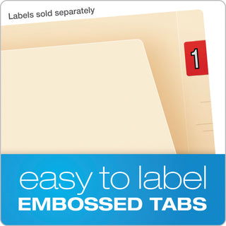Pendaflex® SmartShield End Tab File Folders, Straight Tab, Letter Size, Manila, 75/Box (ESS62710)