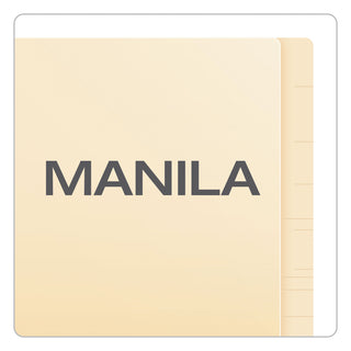 Pendaflex® SmartShield End Tab File Folders, Straight Tab, Letter Size, Manila, 75/Box (ESS62710)
