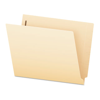 Pendaflex® SmartShield End Tab 2-Fastener Folders, Straight Tab, Letter Size, Manila, 50/Box (ESS62714)