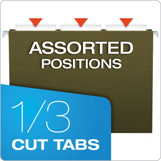 Pendaflex® Standard Green Hanging Folders, Legal Size, 1/3-Cut Tab, Standard Green, 25/Box (ESS81621)