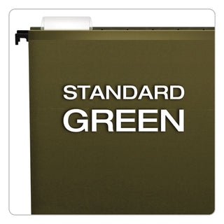 Pendaflex® SureHook Hanging Folders, Legal Size, 1/5-Cut Tab, Standard Green, 20/Box (ESS615315)
