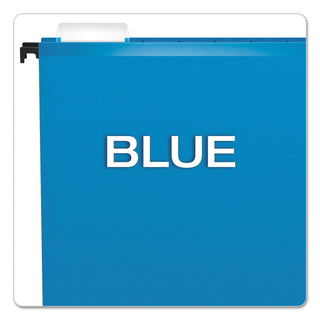 Pendaflex® SureHook Hanging Folders, Legal Size, 1/5-Cut Tab, Blue, 20/Box (ESS615315BLU)