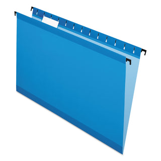 Pendaflex® SureHook Hanging Folders, Legal Size, 1/5-Cut Tab, Blue, 20/Box (ESS615315BLU)