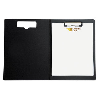 Mobile OPS® Portfolio Clipboard With Low-Profile Clip, 1/2" Capacity, 8 1/2 x 11, Black (BAU61634)