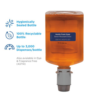 Georgia Pacific® Professional Gentle Foam Hand Soap Refills for Manual Dispensers, Pacific Citrus&reg;, 1,200 mL/Bottle, 4 Bottles/Case (GPC43715)
