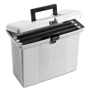 Pendaflex® Portable File Boxes, Letter Files, 14.88" x 6.5" x 11.88", Granite (ESS41737)