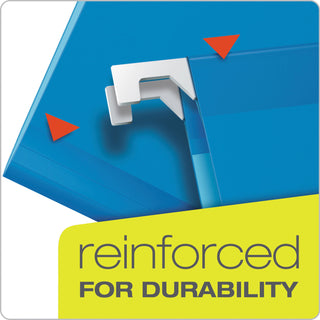 Pendaflex® Ready-Tab Extra Capacity Reinforced Colored Hanging Folders, Legal Size, 1/6-Cut Tab, Assorted, 20/Box (ESS42702)