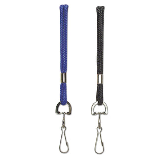 SICURIX® Rope Lanyard with Hook, 36", Nylon, Black (BAU68909)