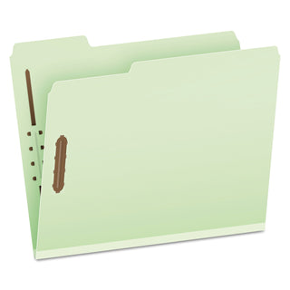 Pendaflex® Heavy-Duty Pressboard Folders w/ Embossed Fasteners, Letter Size, Green, 25/Box (PFX17178)