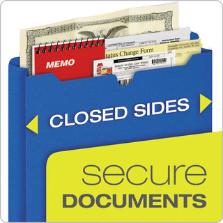 Pendaflex® Poly File Jackets, Straight Tab, Letter Size, Assorted Colors, 10/Pack (ESS50990)