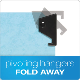 Pendaflex® Hanging Classification Folders with Dividers, Legal Size, 2 Dividers, 2/5-Cut Tab, Blue (ESS59352)
