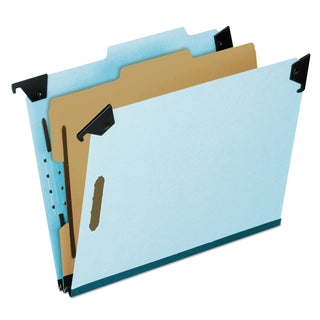 Pendaflex® Hanging Classification Folders with Dividers, Letter Size, 1 Divider, 2/5-Cut Tab, Blue (ESS59251)