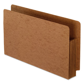 Pendaflex® Heavy-Duty End Tab File Pockets, 5.25" Expansion, Legal Size, Red Fiber, 10/Box (ESS95565)