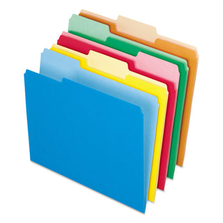 Pendaflex® Interior File Folders, 1/3-Cut Tabs, Letter Size, Assortment 2, 100/Box (ESS421013ASST)