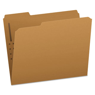 Pendaflex® Kraft Folders with One Fastener, 1/3-Cut Tabs, Letter Size, Kraft, 50/Box (ESSFK211)